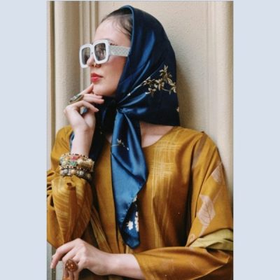 Scarf Custom Biru